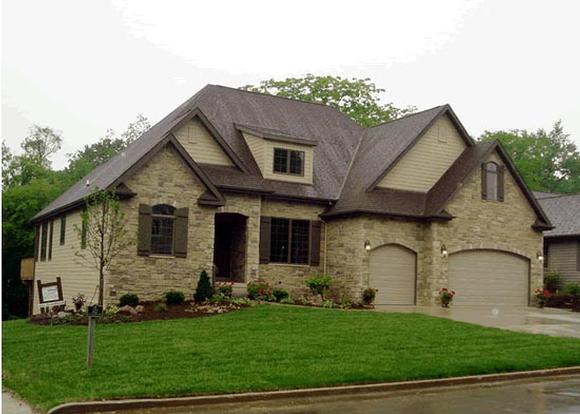 French Country House Plan 68145 with 4 Beds, 4 Baths, 3 Car Garage Elevation