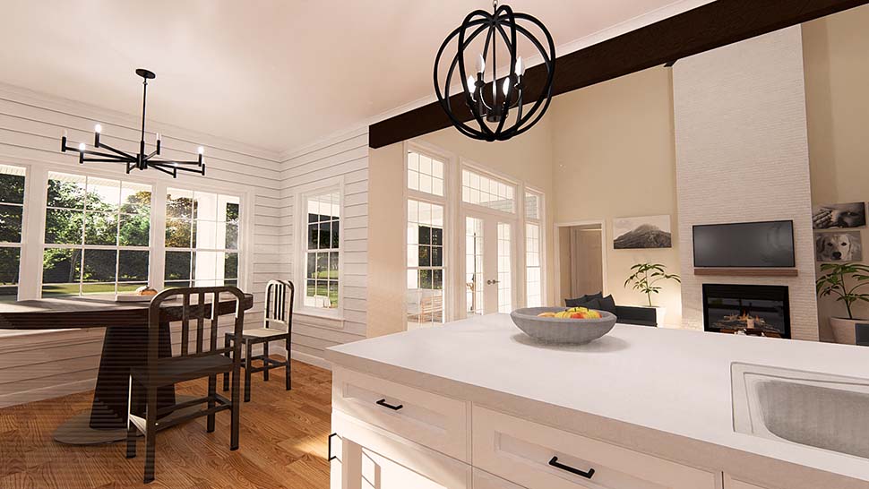 Country, Farmhouse Plan with 2252 Sq. Ft., 4 Bedrooms, 3 Bathrooms, 3 Car Garage Picture 11