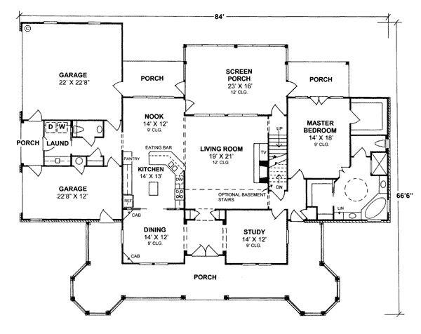 House Plan 68173 Southern Style With