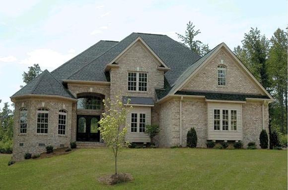 European, Traditional House Plan 68467 with 4 Beds, 5 Baths, 3 Car Garage Elevation