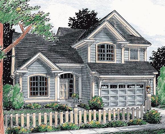 Traditional House Plan 68485 with 3 Beds, 3 Baths, 2 Car Garage Elevation