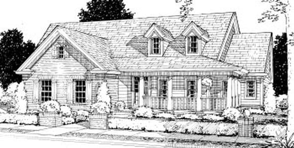 Country House Plan 68500 with 4 Beds, 2 Baths, 2 Car Garage Elevation