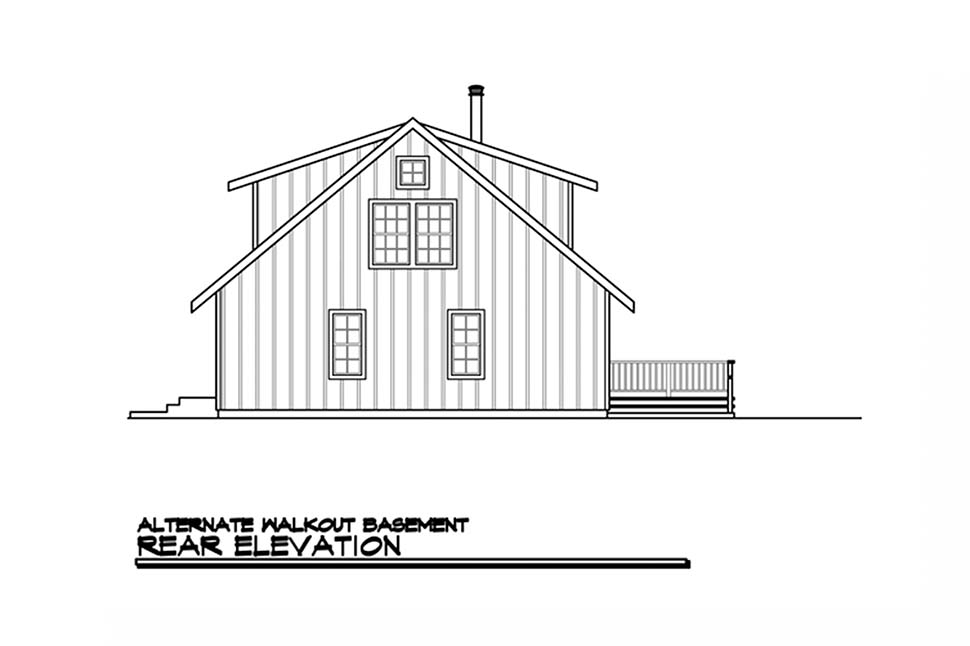 Cabin, Country Plan with 1749 Sq. Ft., 3 Bedrooms, 3 Bathrooms Picture 7