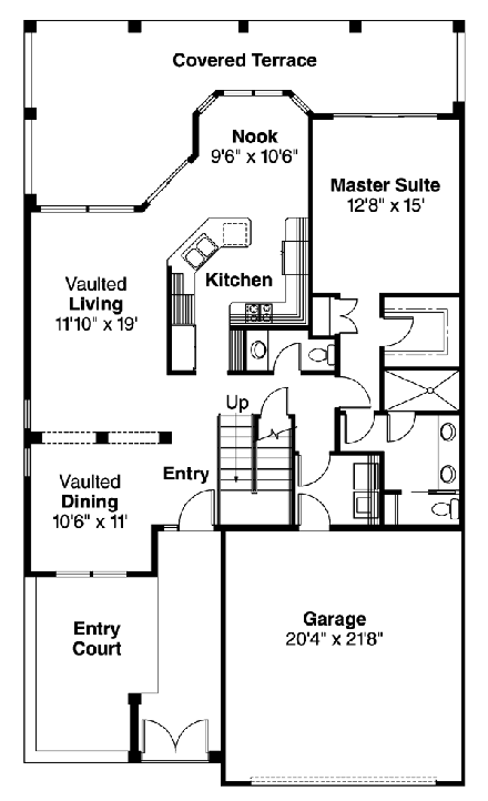 House Plan 69310 - Mediterranean Style with 1794 Sq Ft, 3 Bed, 2