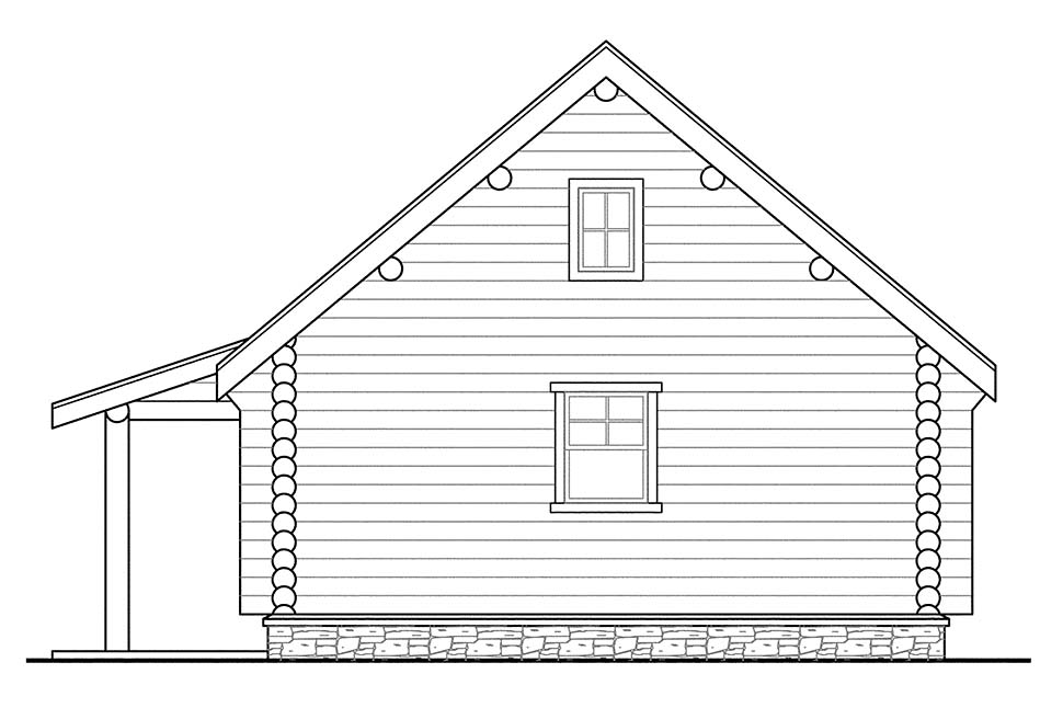 Contemporary, Log Plan with 1401 Sq. Ft., 3 Bedrooms, 2 Bathrooms, 2 Car Garage Picture 9