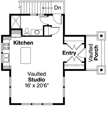 Traditional House Plan 69755, 2 Car Garage Second Level Plan