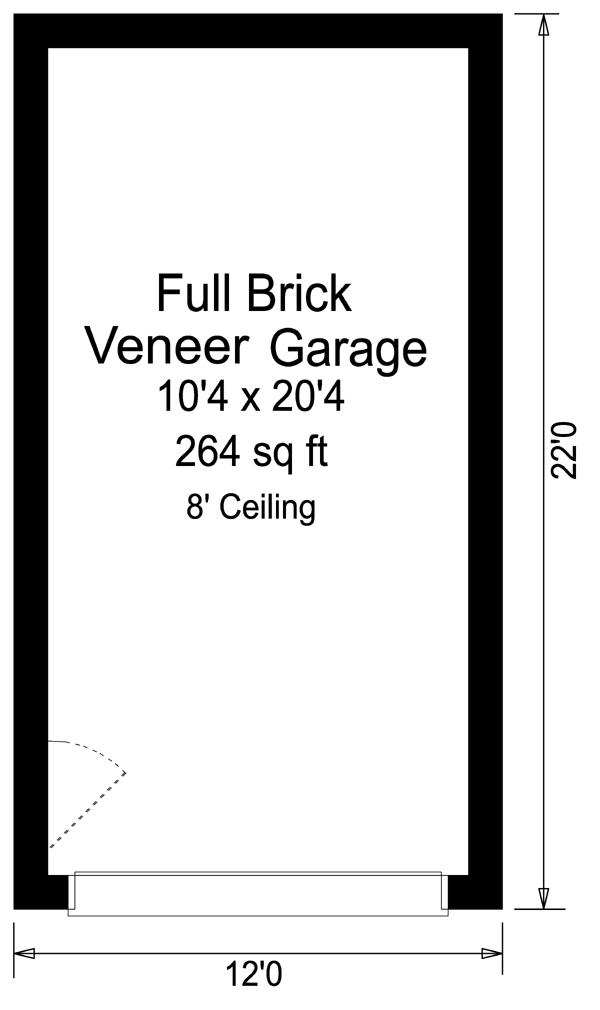 Traditional 1 Car Garage Plan 69901 Level One