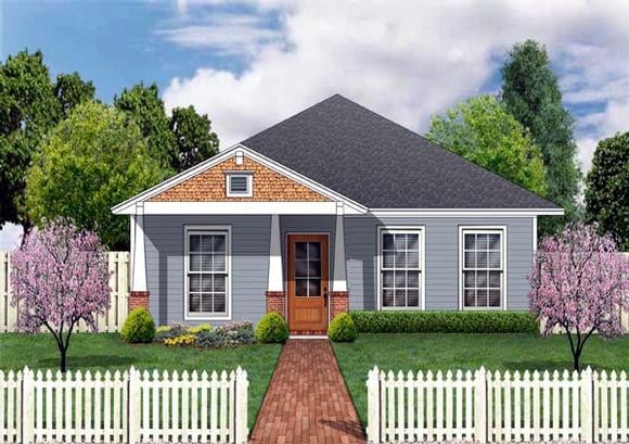 Craftsman House Plan 69908 with 3 Beds, 2 Baths Elevation