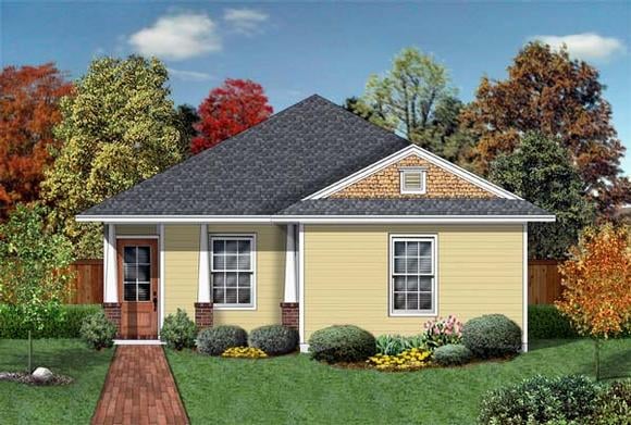 Craftsman House Plan 69910 with 3 Beds, 2 Baths Elevation