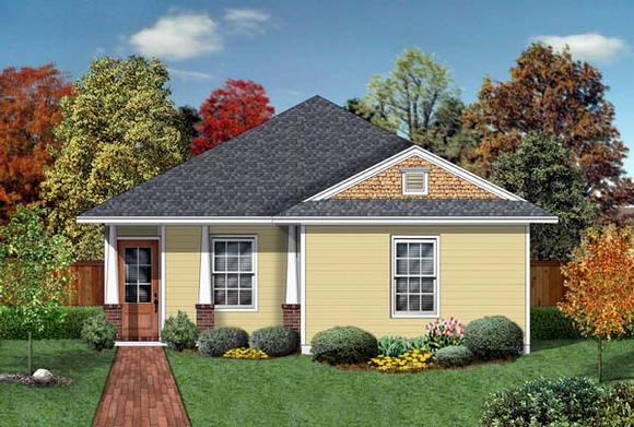 Craftsman House Plan 69911 with 4 Beds, 2 Baths Elevation