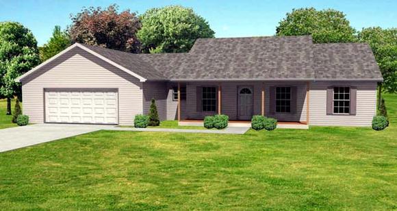 Traditional House Plan 70116 with 3 Beds, 2 Baths, 2 Car Garage Elevation