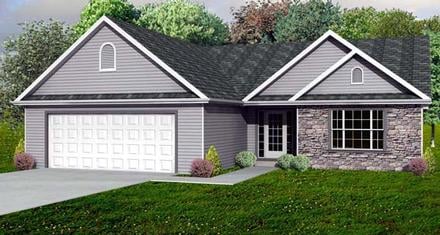 Plan Number 70198 - 1572 Square Feet