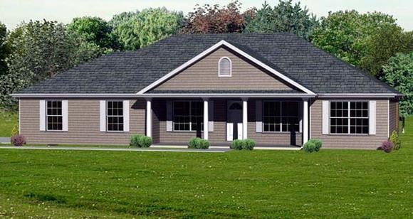 Traditional House Plan 70302 with 3 Beds, 2 Baths, 2 Car Garage Elevation