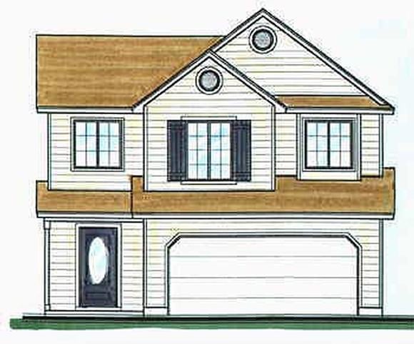 Traditional House Plan 70414 with 3 Beds, 3 Baths, 2 Car Garage Elevation