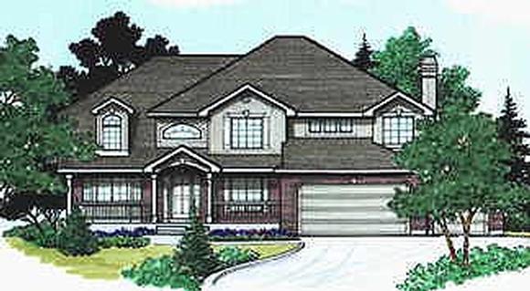 Country House Plan 70449 with 5 Beds, 4 Baths, 3 Car Garage Elevation