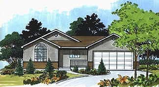 Traditional House Plan 70526 with 3 Beds, 1 Baths, 2 Car Garage Elevation