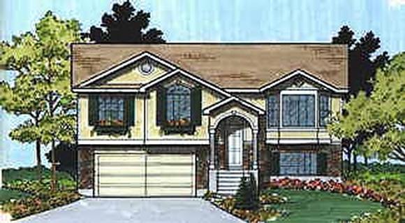 Traditional House Plan 70574 with 3 Beds, 1 Baths, 2 Car Garage Elevation