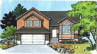Traditional House Plan 70576 with 3 Beds, 2 Baths, 2 Car Garage Elevation