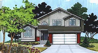 Traditional House Plan 70577 with 3 Beds, 3 Baths, 2 Car Garage Elevation