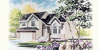 Traditional House Plan 70582 with 3 Beds, 3 Baths, 2 Car Garage Elevation