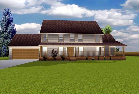 Country House Plan 70916 with 3 Beds, 3 Baths, 2 Car Garage Elevation