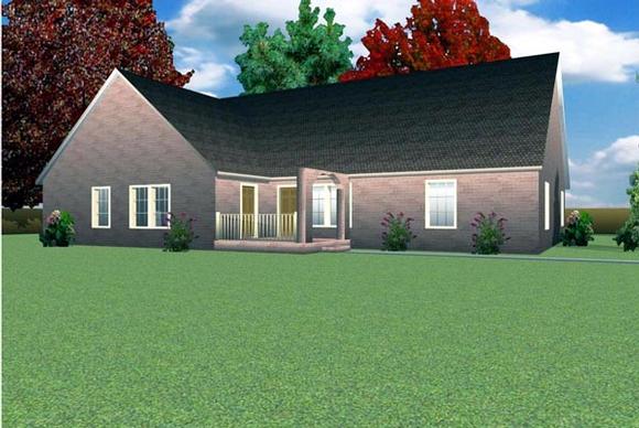 Country Multi-Family Plan 70920 with 5 Beds, 3 Baths Elevation