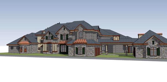 Traditional House Plan 71513 with 6 Beds, 8 Baths, 4 Car Garage Elevation