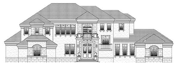 Mediterranean House Plan 71541 with 6 Beds, 8 Baths, 3 Car Garage Elevation