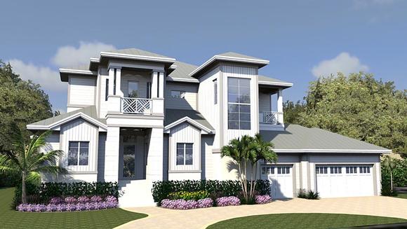 Contemporary House Plan 71553 with 4 Beds, 5 Baths, 3 Car Garage Elevation