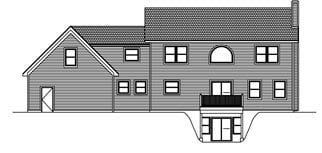 House Plan 71902 with 3 Beds, 3 Baths, 3 Car Garage Rear Elevation