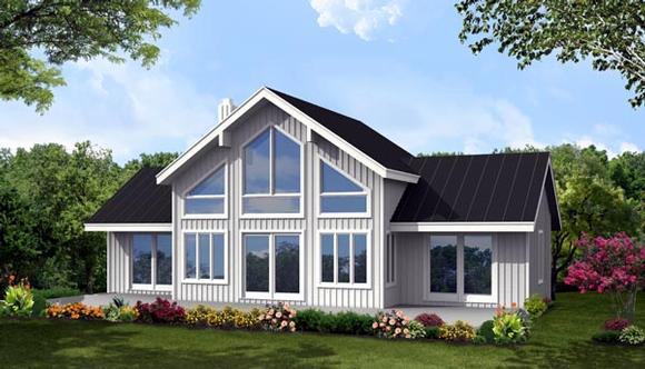 House Plan 71909 with 3 Beds, 3 Baths Elevation