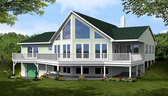 Cottage, Country House Plan 71910 with 3 Beds, 2 Baths Elevation