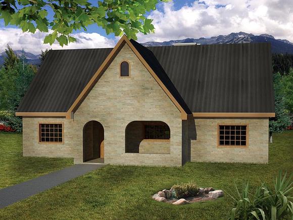 Cottage, Country, European, Ranch House Plan 71915 with 3 Beds, 2 Baths Elevation