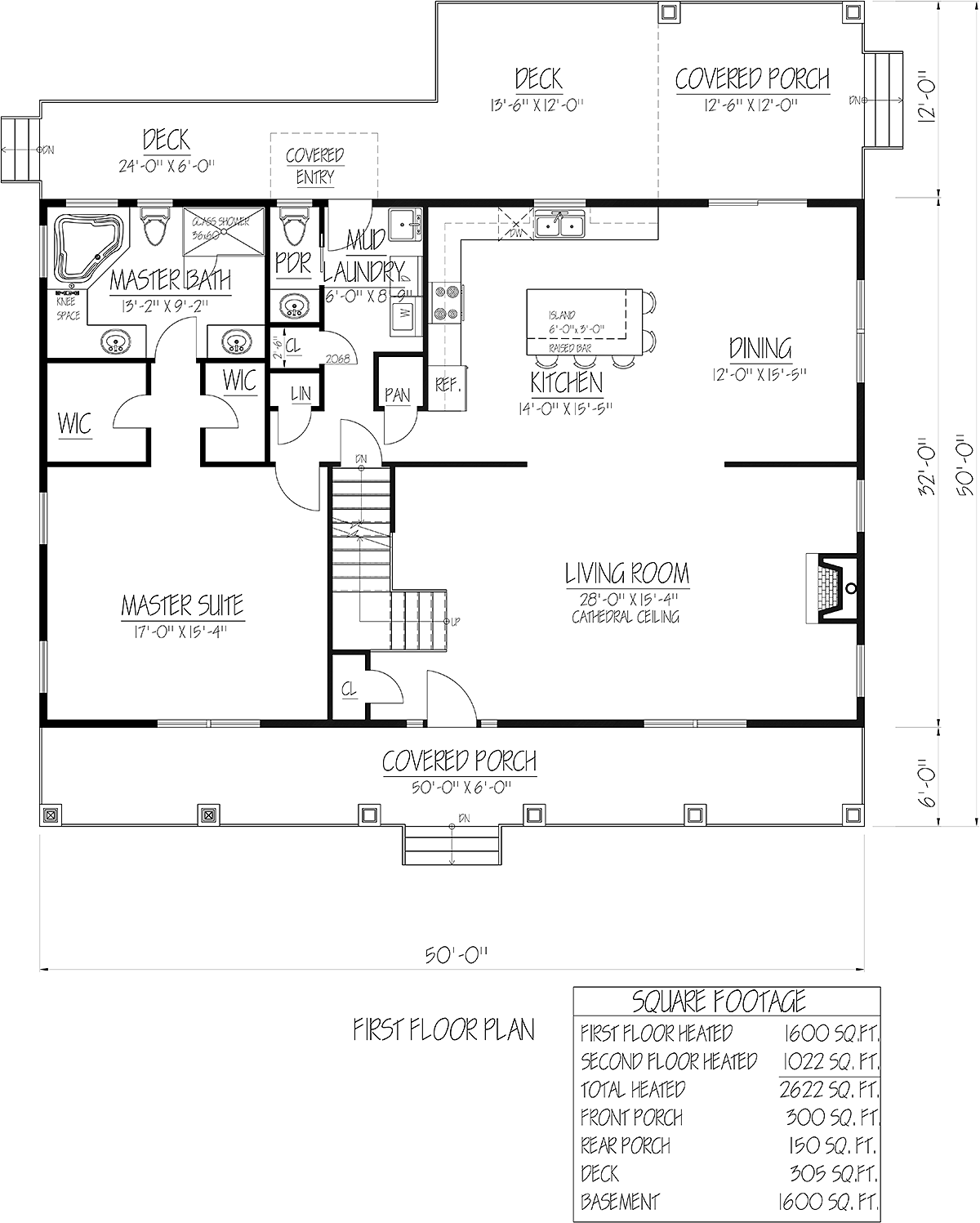 House Plan 71940 - Craftsman Style with 2622 Sq Ft, 3 Bed, 2 Bath