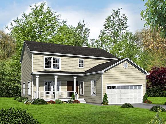 Country, Farmhouse, Traditional House Plan 71941 with 4 Beds, 4 Baths, 2 Car Garage Elevation