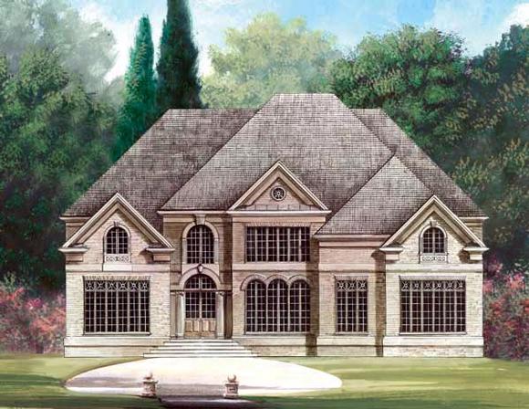 Greek Revival, Traditional House Plan 72025 with 5 Beds, 4 Baths, 2 Car Garage Elevation