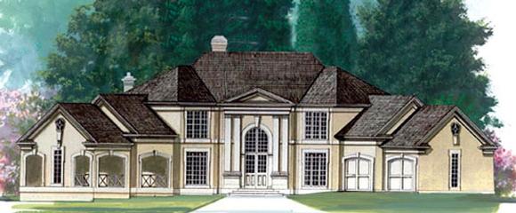 Greek Revival, Traditional House Plan 72039 with 4 Beds, 4 Baths, 2 Car Garage Elevation