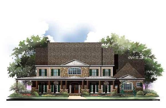 European, Greek Revival House Plan 72117 with 6 Beds, 7 Baths, 3 Car Garage Elevation