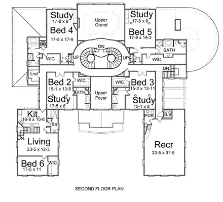 House Plan 72145 - Greek Revival Style with 9529 Sq Ft, 5 Bed, 6