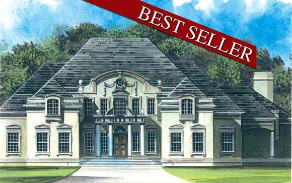 Colonial, Greek Revival House Plan 72156 with 4 Beds, 5 Baths, 3 Car Garage Elevation