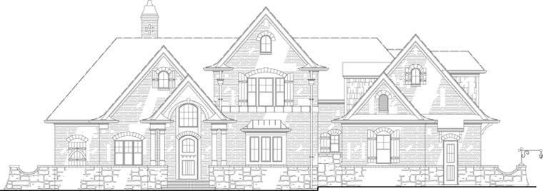 European, French Country, Traditional Plan with 1999 Sq. Ft., 3 Bedrooms, 2 Bathrooms, 2 Car Garage Picture 20