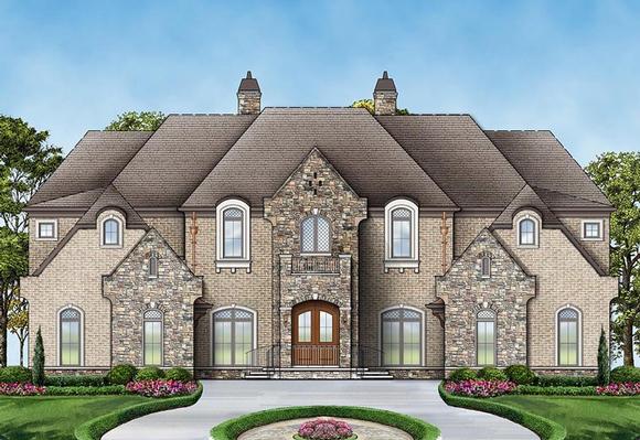 European, French Country House Plan 72171 with 6 Beds, 7 Baths, 4 Car Garage Elevation