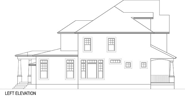Cottage, Farmhouse, French Country Plan with 2995 Sq. Ft., 4 Bedrooms, 4 Bathrooms, 2 Car Garage Picture 15