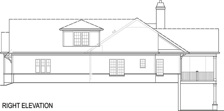 Cottage, Craftsman, Traditional Plan with 2355 Sq. Ft., 4 Bedrooms, 4 Bathrooms, 2 Car Garage Picture 5