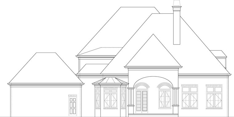 European Plan with 3330 Sq. Ft., 4 Bedrooms, 3 Bathrooms, 3 Car Garage Picture 5