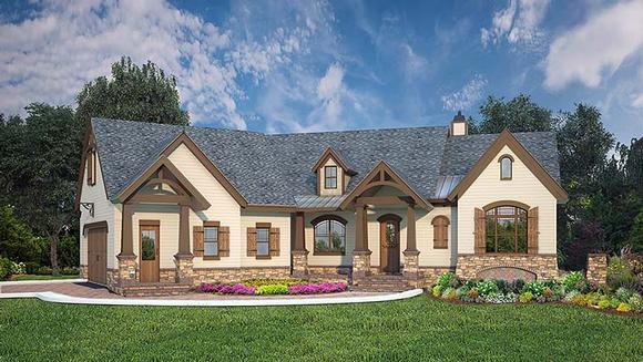 Country, Craftsman House Plan 72248 with 3 Beds, 3 Baths, 2 Car Garage Elevation