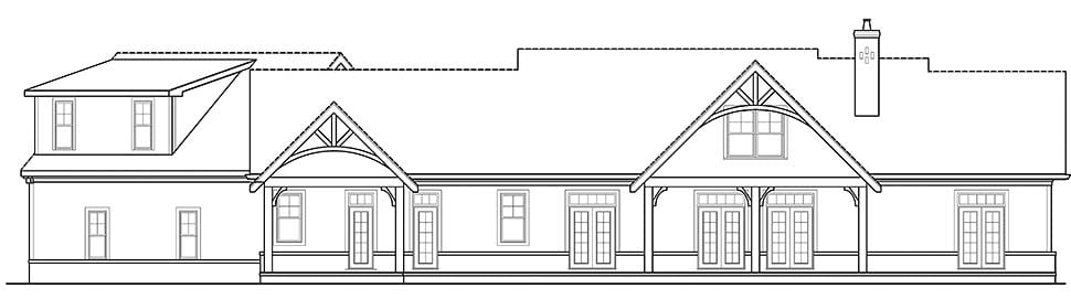 Country, Craftsman, Farmhouse, Traditional Plan with 2537 Sq. Ft., 3 Bedrooms, 3 Bathrooms, 3 Car Garage Picture 5