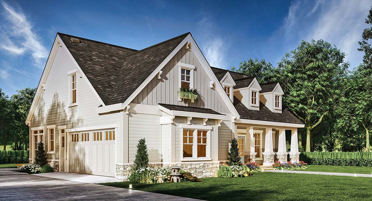 Craftsman, New American Plan with 1898 Sq. Ft., 3 Bedrooms, 3 Bathrooms, 2 Car Garage Picture 3