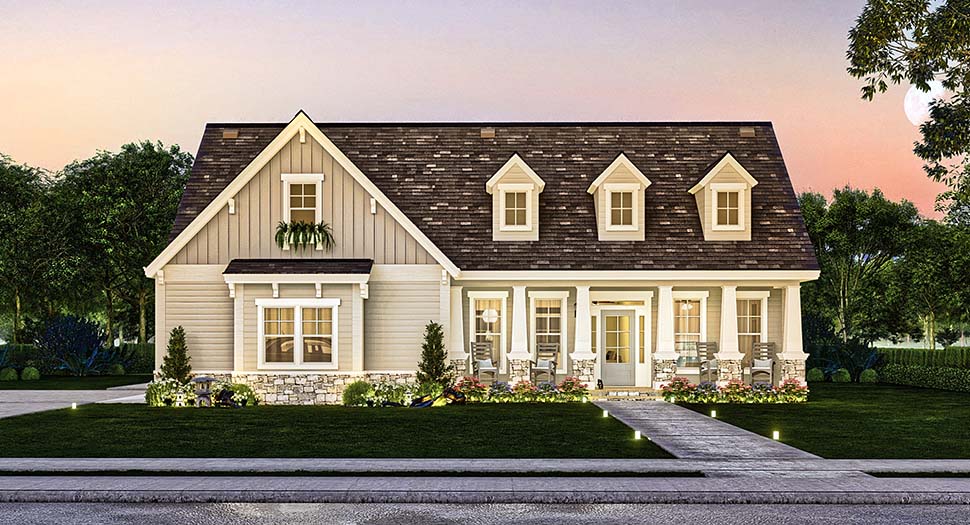 Craftsman, New American Plan with 1898 Sq. Ft., 3 Bedrooms, 3 Bathrooms, 2 Car Garage Picture 5