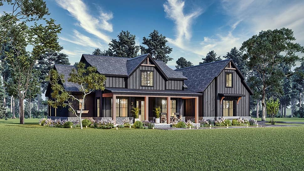 House Plan 72265 - Southern Style with 2764 Sq Ft, 4 Bed, 3 Bath